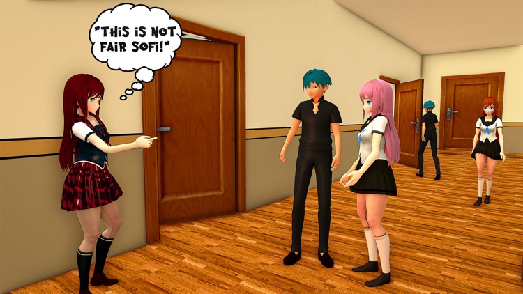 Anime High School YUMI Girl 3D screenshot-3