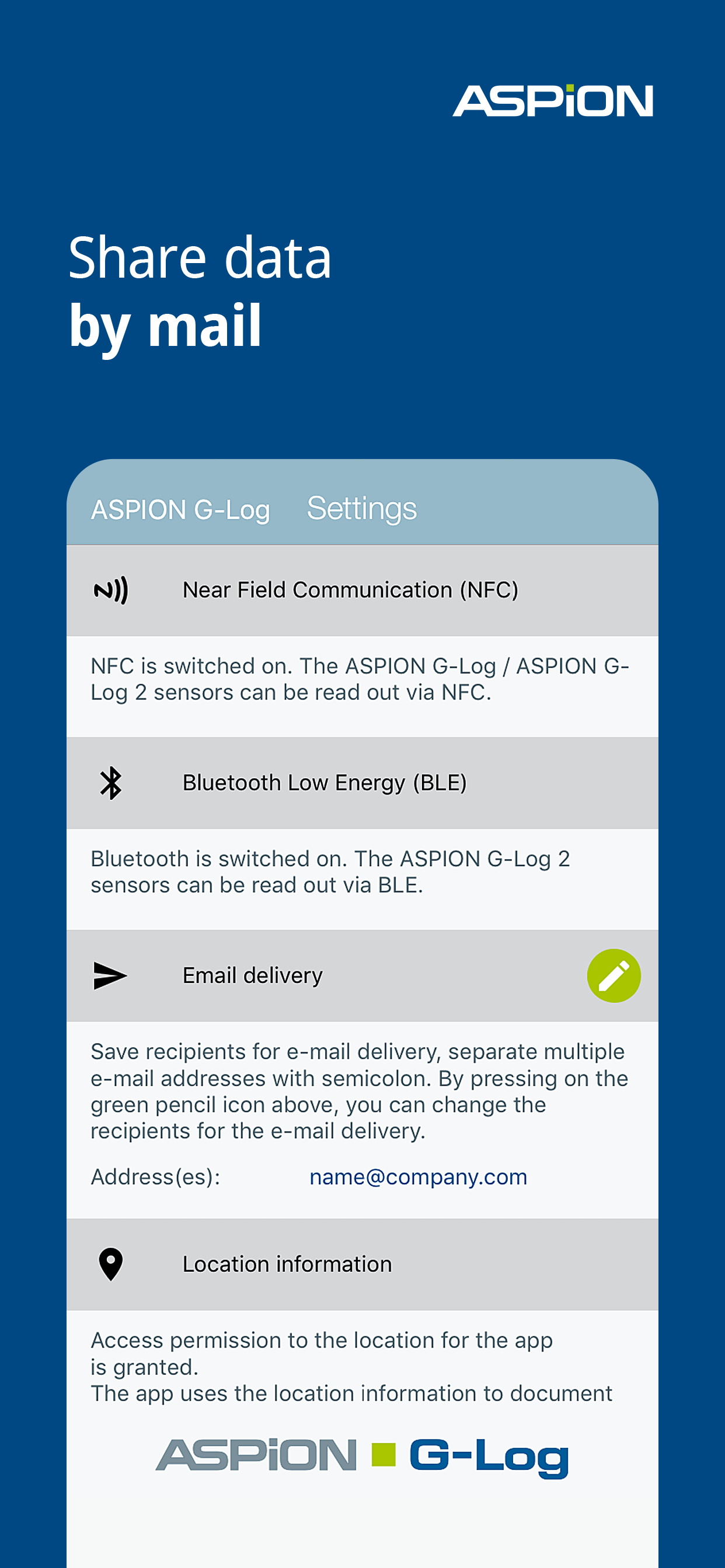ASPION G-Log Data logger