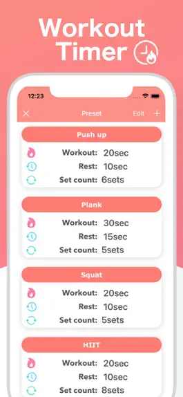 Game screenshot Workout & Interval Timer -HIIT apk