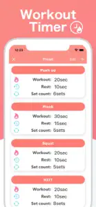 Workout & Interval Timer -HIIT screenshot #2 for iPhone