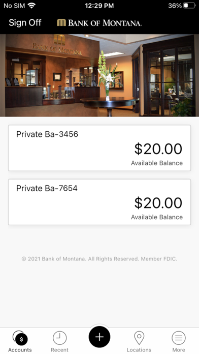 Bank of Montana Mobile Screenshot