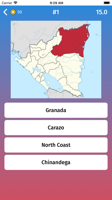 Nicaragua: Departments Quiz Screenshot