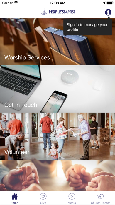 PeoplesBaptist Screenshot