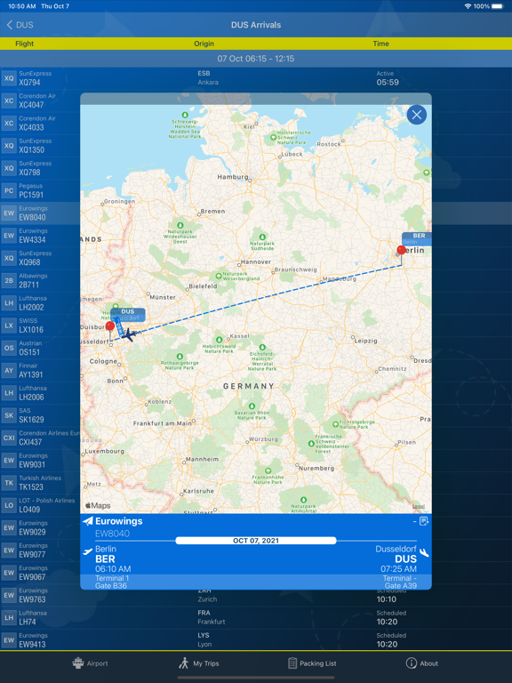 Screenshot #6 pour Dusseldorf Airport DUS + Radar