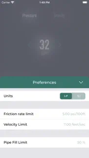 pipe sizer - pressure/gravity iphone screenshot 3