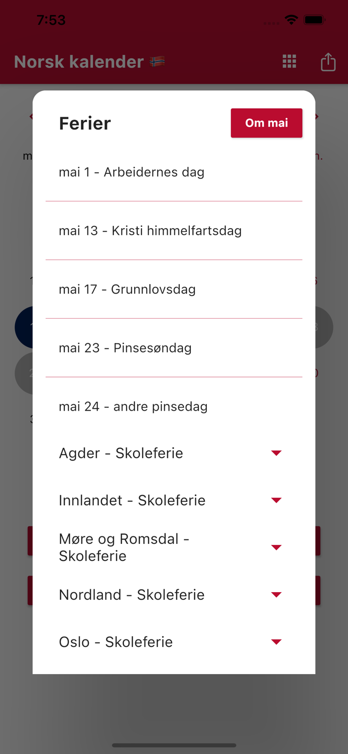 Norsk Kalender 2024