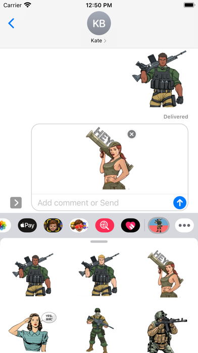 Army Soldier Stickers Screenshot
