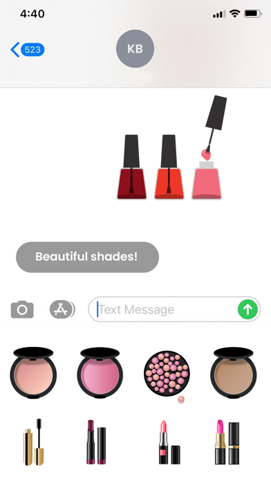 Beauty Makeup Stickers Screenshot