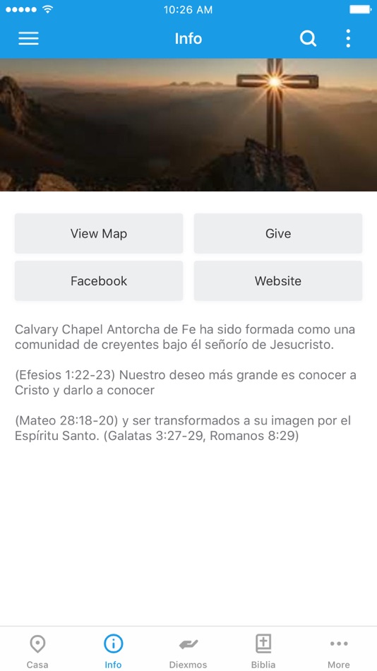 #2. Antorcha de Fe (iOS) بواسطة: CALVARY CHAPEL ANTORCHA DE FE