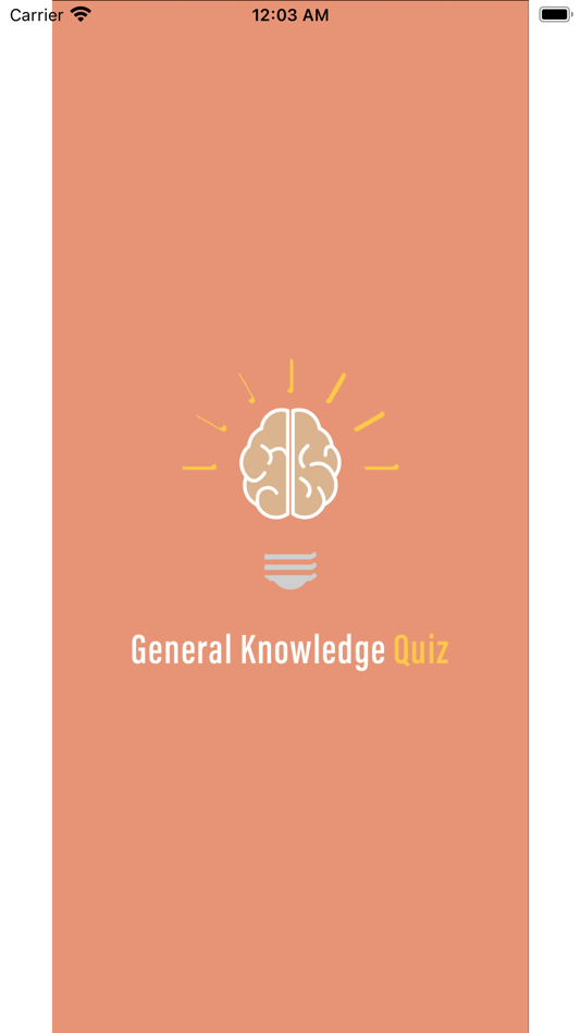 #1. Genius GK Quiz Application (iOS) By: Waheed Khan