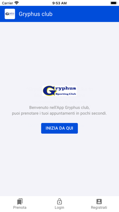 Screenshot of Gryphus club1