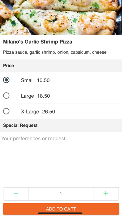 Milanos Pizza Manukau Screenshot