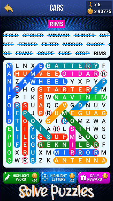 Wow Search: Classic Words Game Screenshot