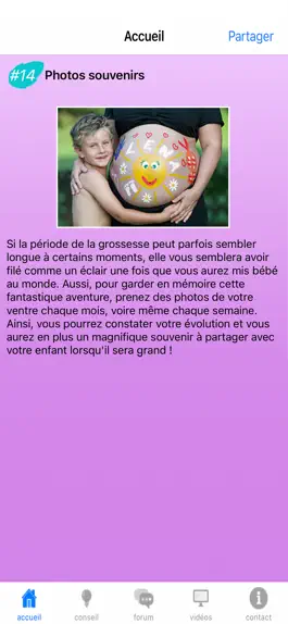 Game screenshot 99 conseils pour la grossesse apk