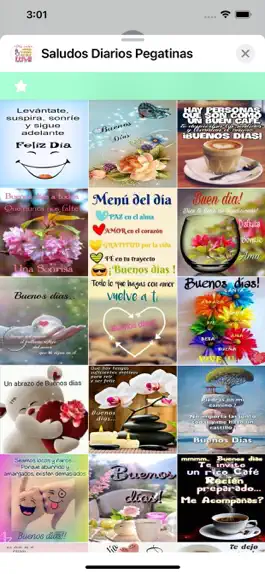 Game screenshot Saludos Diarios Pegatinas apk