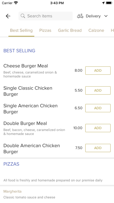 Bollente Pizzeria Screenshot