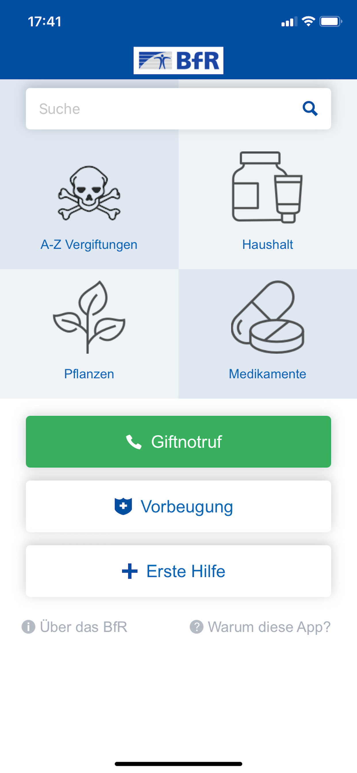 BfR-Vergiftungsunfälle