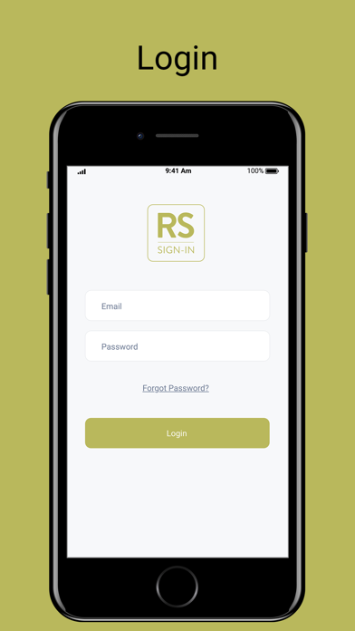 RS Sign-In Screenshot