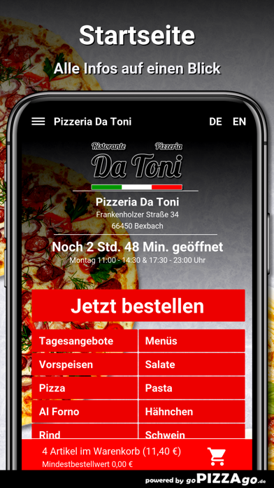 Pizzeria Da Toni Bexbach screenshot 2