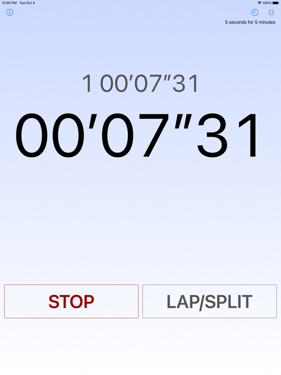 Screenshot #4 pour Voice Over Stopwatch