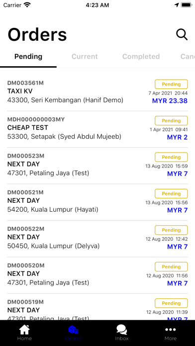 DelyvaX Consumer App Screenshot