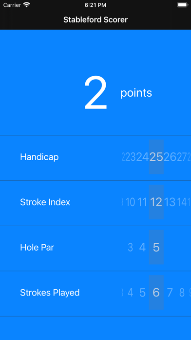 Stableford Scorer Screenshot