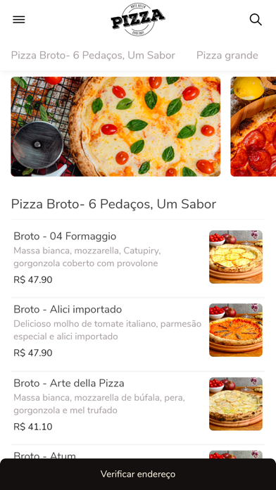 Arte della Pizza Delivery Screenshot