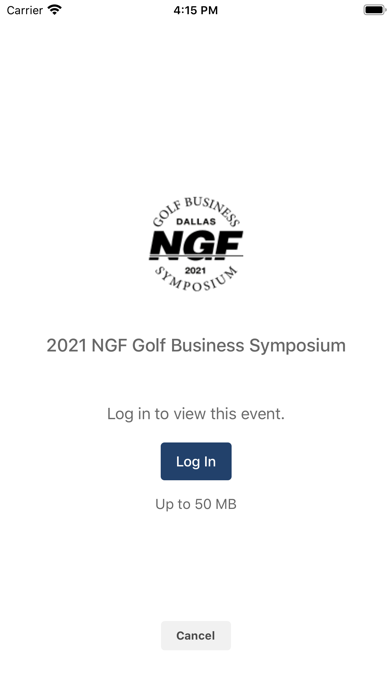 NGF Golf Business Symposium Screenshot