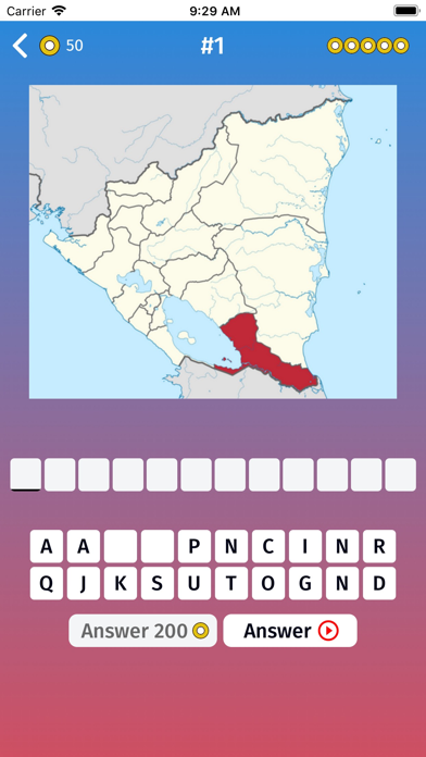 Nicaragua: Departments Quiz Screenshot
