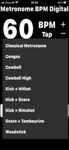 Metronome BPM Digital and Tap screenshot #3 for iPhone