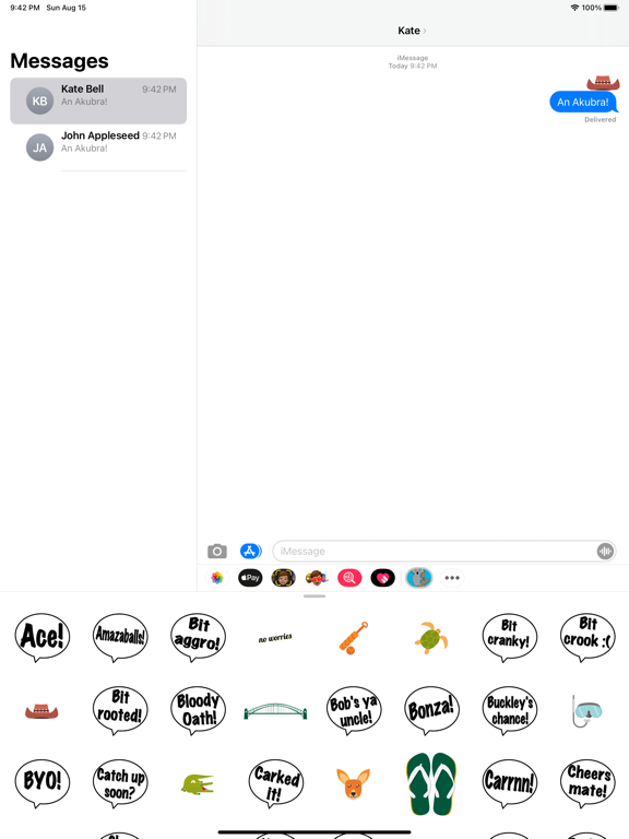 Screenshot #4 pour Australian stickers