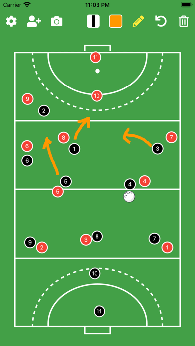 Field Hockey Tactic Board Screenshot