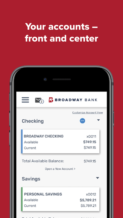 Broadway Bank Mobile Screenshot