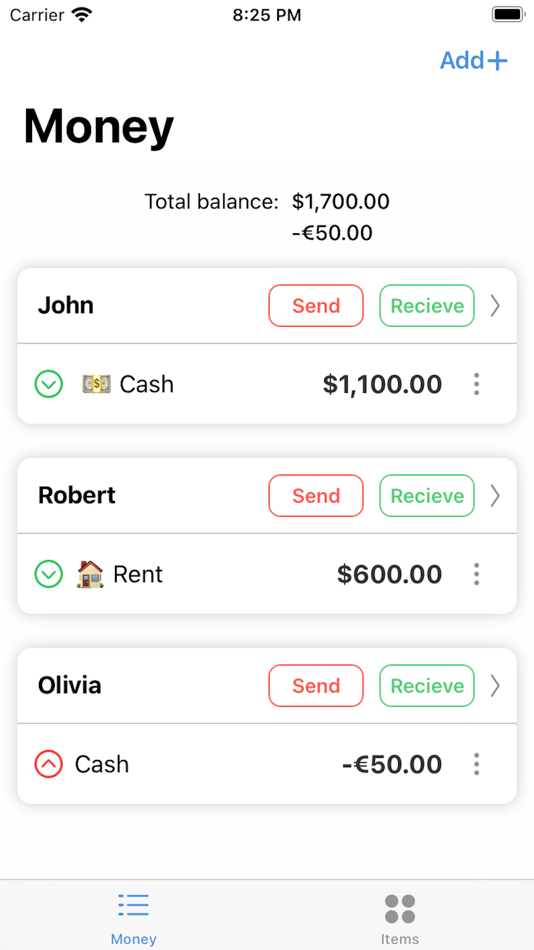 #1. Lending - Track money & items (iOS) 由: Josip Busak