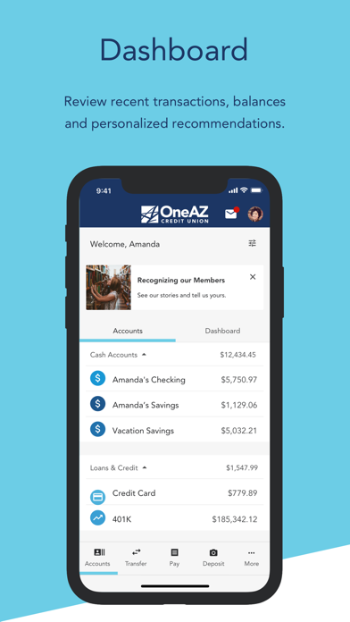 OneAZ Mobile Banking Screenshot