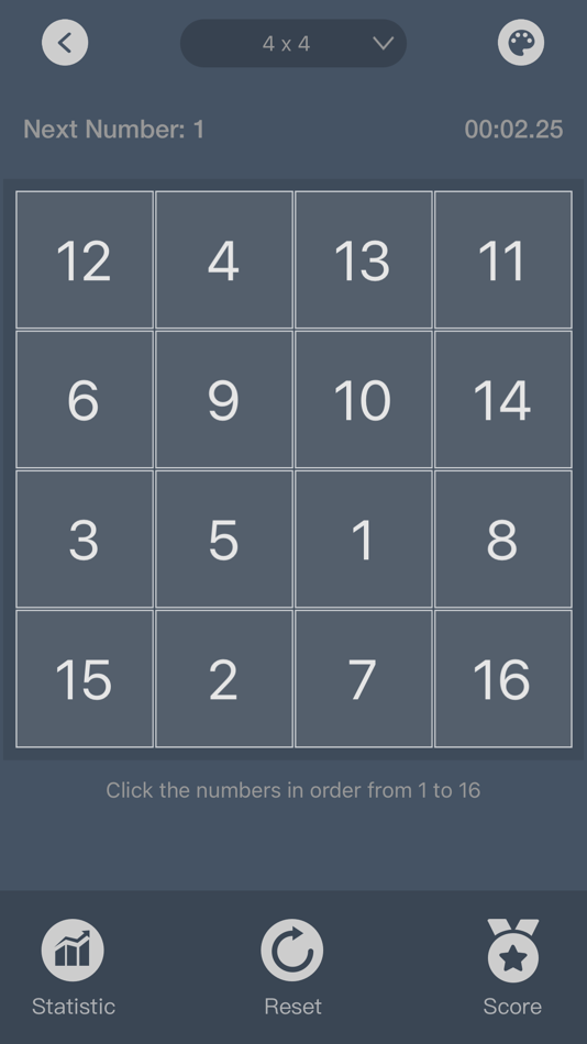 #5. Schulte Grid Pro (iOS) 由: 其跃 吴