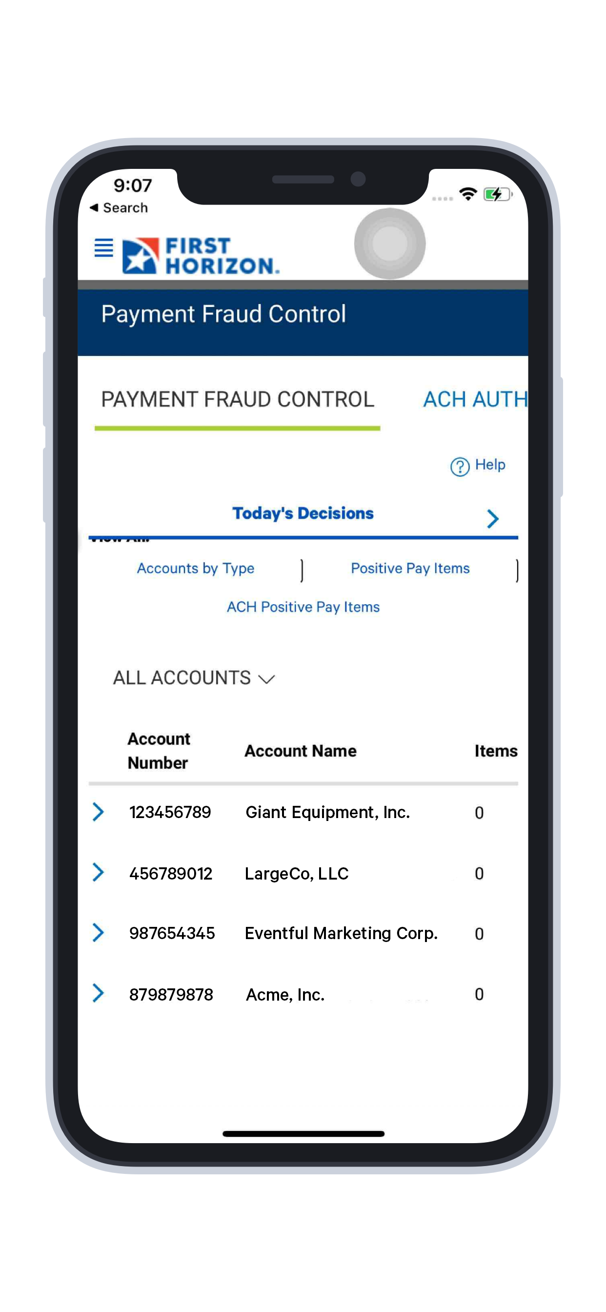 First Horizon Treasury Connect