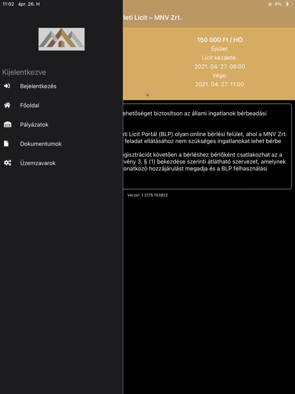Screenshot #4 pour Bérleti Licit Portál