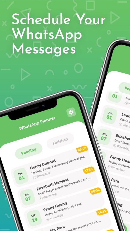 #1. WA Planner - Schedule WA Text (iOS) 由: Eddy .