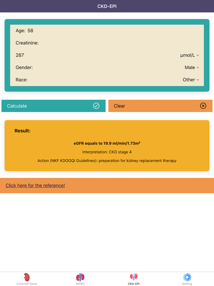 eGFR Calculators Pro