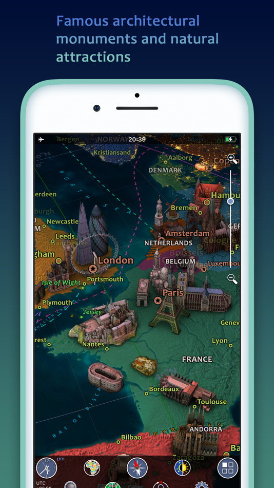 #2. Earth 3D - World Atlas (iOS) Podle: 3Planesoft