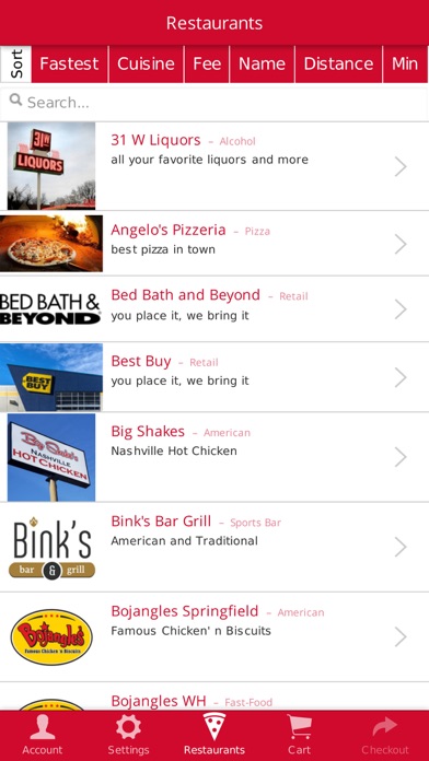 Premium Food Delivery LLC. Screenshot