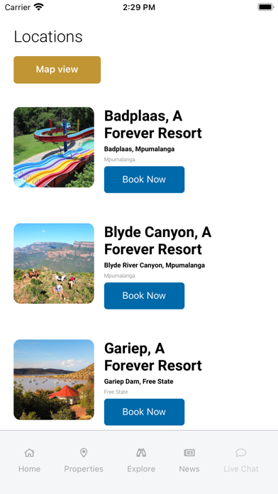 Forever Resorts South Africa Screenshot