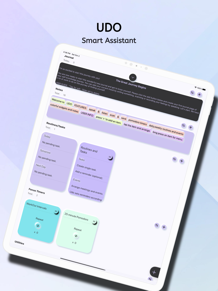 UDO Smart Assistant  Diary