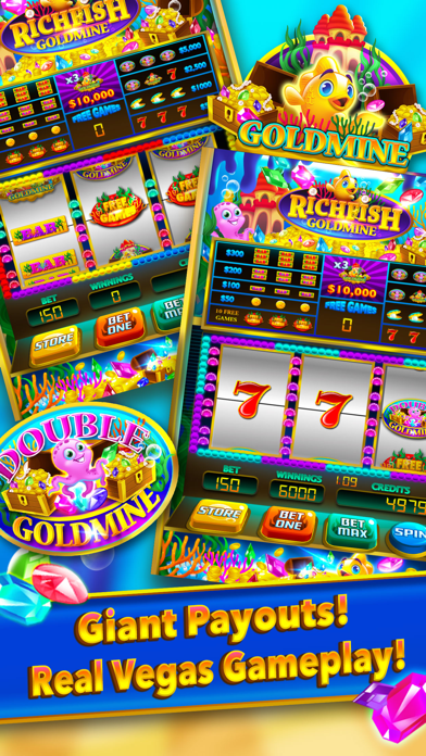 Screenshot #1 pour Rich Fish Gold Mine Win Slots