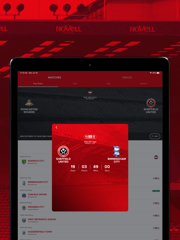 Sheffield United Official App iPad screenshot 7 - Sports app