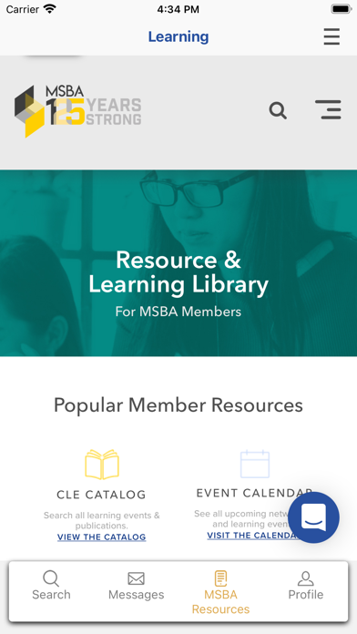MSBA Lawyer Link Screenshot