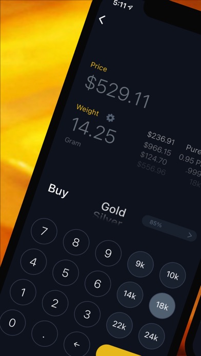 Precious Metal Calculator Pro Screenshot