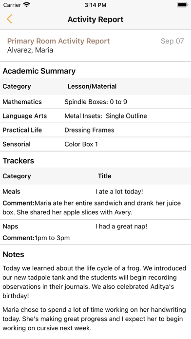 Montessori Compass Screenshot