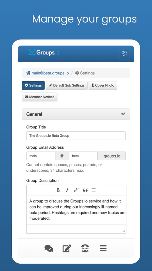 #3. Groups.io App (iOS) Podle: Groups.io, Inc